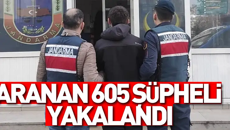 Samsun'da aranan 605 şüpheli yakalandı