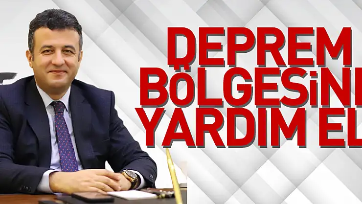Deprem bölgesine yardım eli