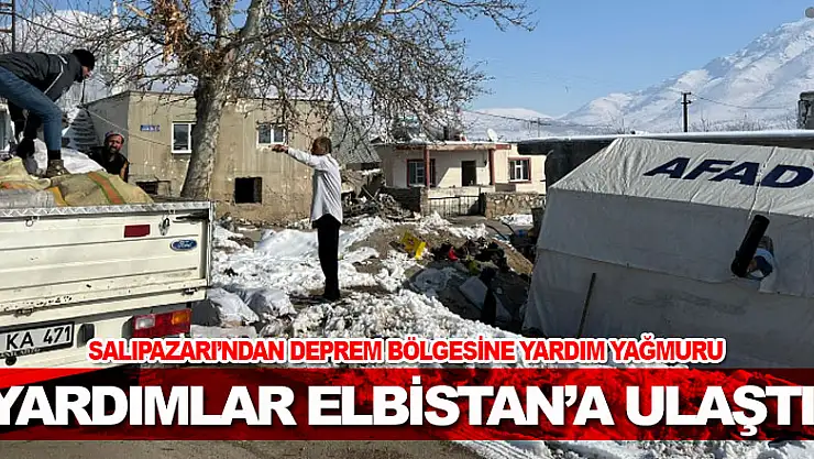 Yardımlar Elbistan'a Ulaştı