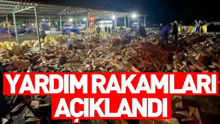 Samsun'dan deprem bölgelerine 359 tır yardım