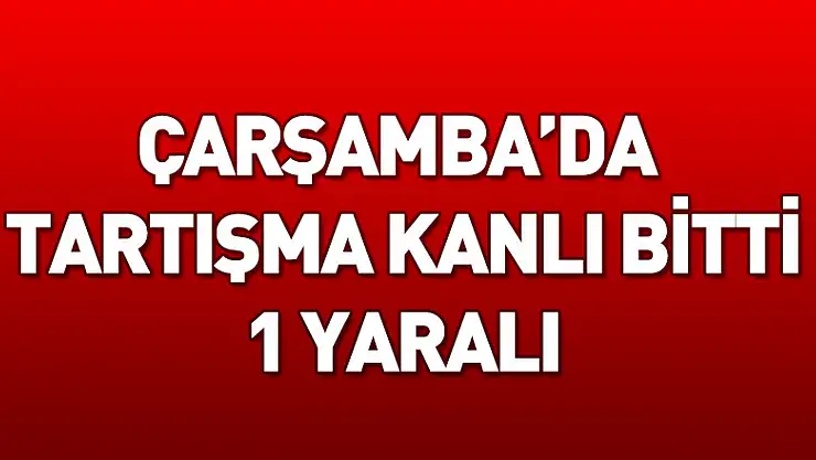 Tartışma kanlı bitti: 1 yaralı
