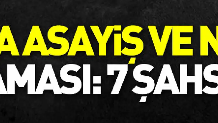 Bafra'da asayiş ve narkotik uygulaması: 7 şahsa işlem