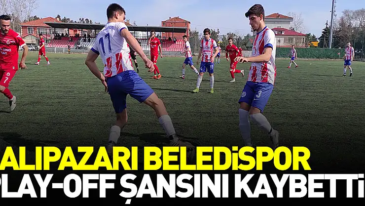 Salıpazarı Beledispor Play-Off Şansını Kaybetti