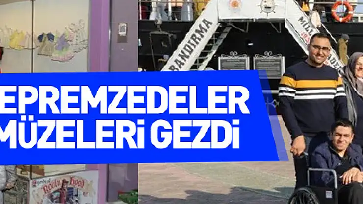 Depremzedeler müzeleri gezdi