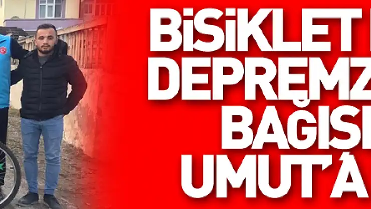 Bisiklet parasını depremzedelere bağışlayan Umut'a sürpriz