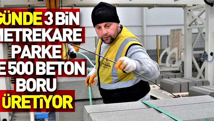 Karadeniz'in en büyüğü: Günde 3 bin metrekare parke ve 500 beton boru üretiyor