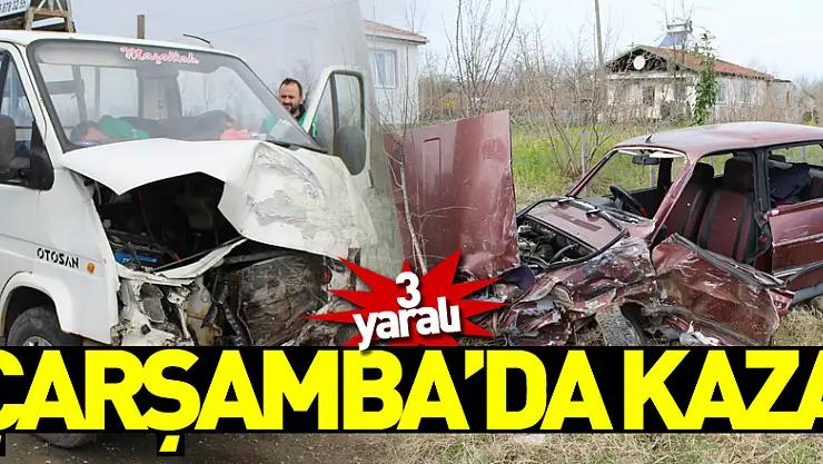 Çarşamba'da Kaza 3 yaralı