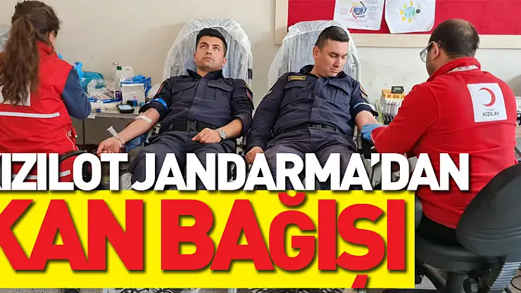 Kızılot Jandarma'dan kan bağışı