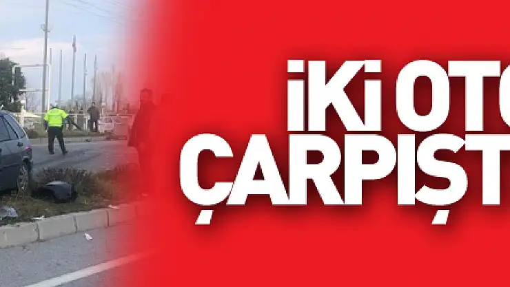 iki otomobil çarpıştı: 6 yaralı