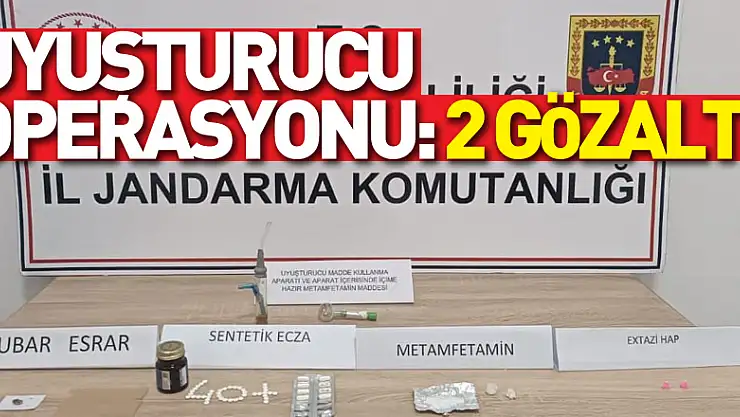 uyuşturucu operasyonu: 2 gözaltı