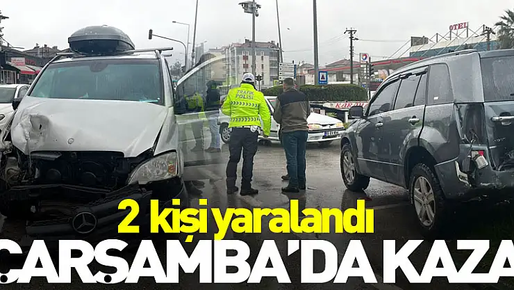 Çarşamba'da kaza: 2 yaralı