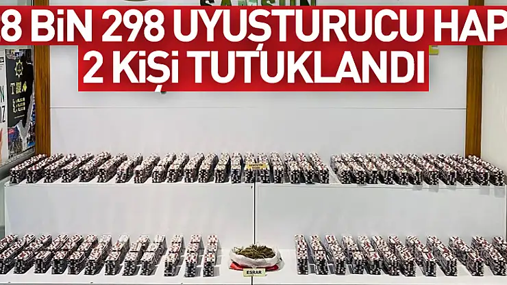 Samsun'da 28 bin 298 uyuşturucu hap ele geçirildi: 2 kişi tutuklandı