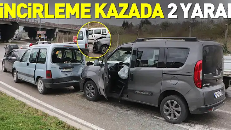 4 aracın karıştığı zincirleme trafik kazası: 2 yaralı