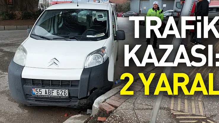 trafik kazası: 2 yaralı