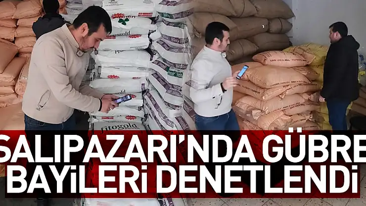 Salıpazarı'nda Gübre Bayileri Denetlendi