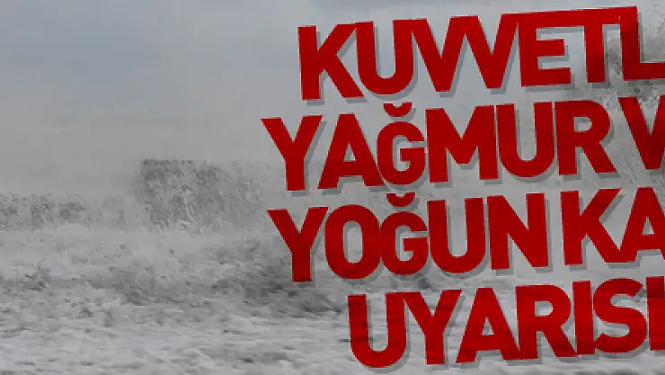 Karadeniz'de kuvvetli yağmur ve yoğun kar uyarısı