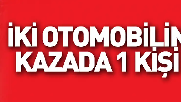 İki otomobilin çarpıştığı kazada 1 kişi yaralandı