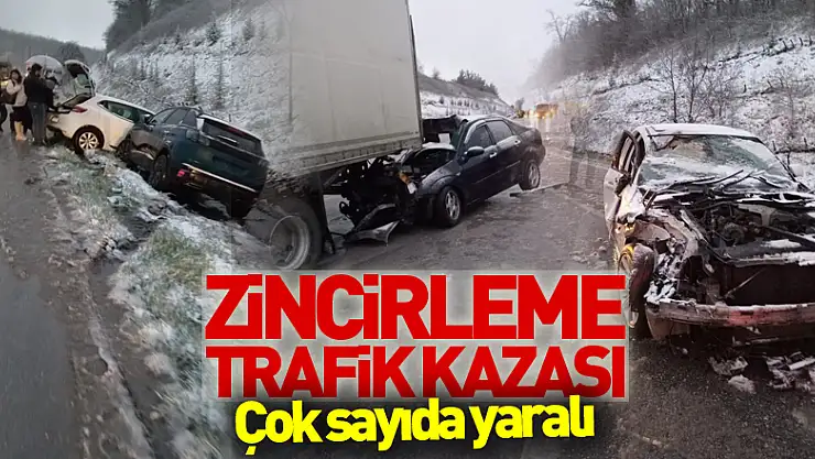 Samsun'da zincirleme trafik kazası: Çok sayıda yaralı