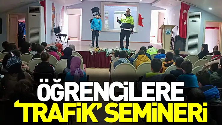 Öğrencilere 'trafik' semineri