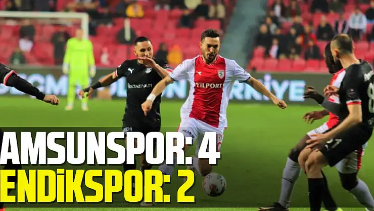 Spor Toto 1. Lig: Samsunspor: 4 - Pendikspor: 2