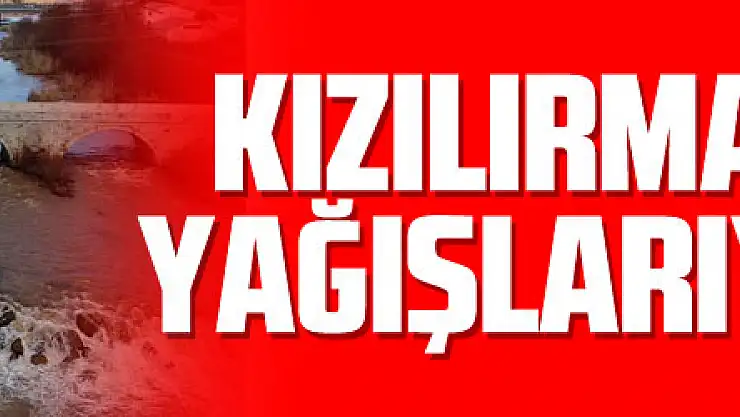 Kızılırmak mevsim yağışlarıyla coştu