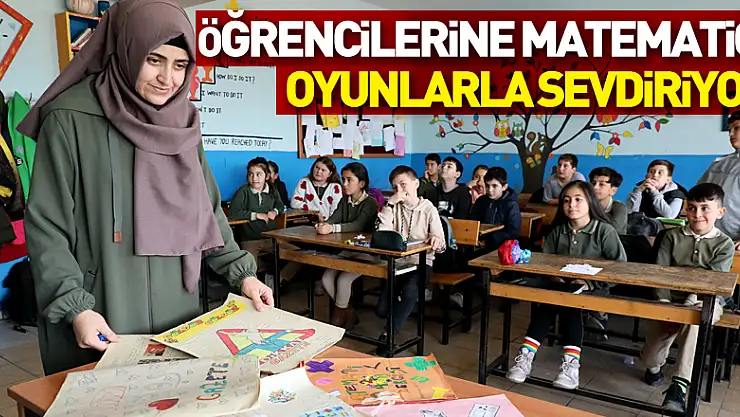 Öğrencilerine matematiği oyunlarla sevdiriyor