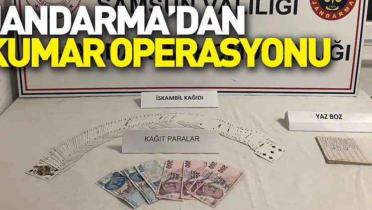 Jandarma'dan kumar operasyonu