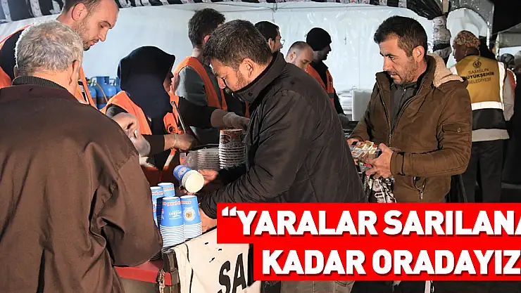 'Yaralar sarılana kadar oradayız'