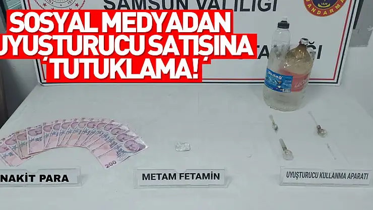 Sosyal medyadan uyuşturucu satışına tutuklama!