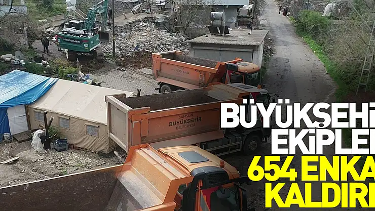 Depremin ardından Büyükşehir ekipleri 654 enkaz kaldırdı