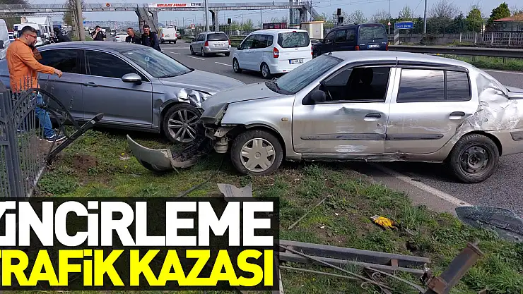 Samsun'da zincirleme trafik kazası: 1 yaralı
