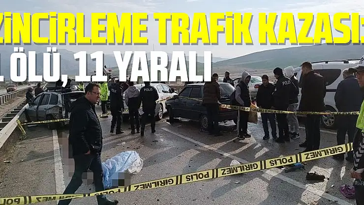 Ankara'da zincirleme trafik kazası: 1 ölü, 11 yaralı