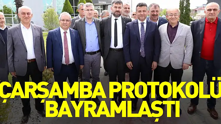Çarşamba protokolü bayramlaştı