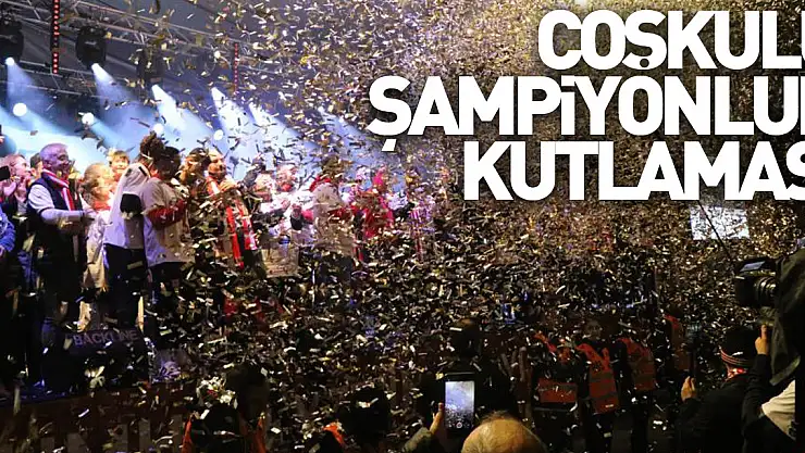 Samsunspor'dan coşkulu şampiyonluk kutlaması