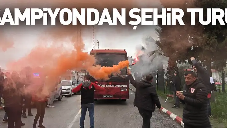 Şampiyon Samsunspor'dan otobüsle şehir turu