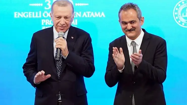 Cumhurbaşkanı Erdoğan: 'Atanamayan tüm engelli öğretmen adaylarımızın atamasını gerçekleştirdik'