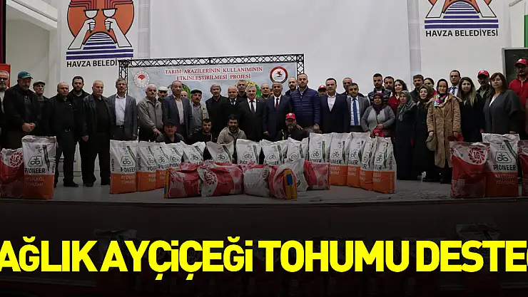 Üreticiye yağlık ayçiçeği tohumu desteği