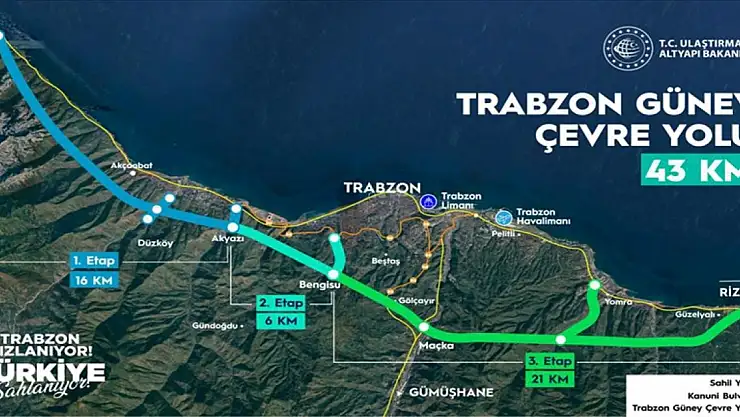 Trabzon Güney Çevre Yolu'nun temeli 1 Mayıs'ta atılacak