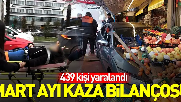 Samsun'un mart ayı kaza bilançosu: 439 yaralı