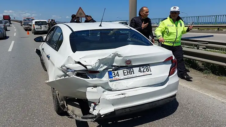 Samsun'da zincirleme trafik kazası: 1 yaralı