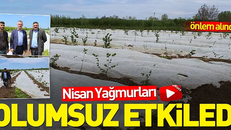 NİSAN YAĞMURLARI OLUMSUZ ETKİLEDİ