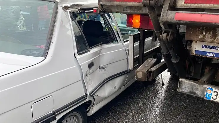 Kavak'ta trafik kazası: 1 yaralı