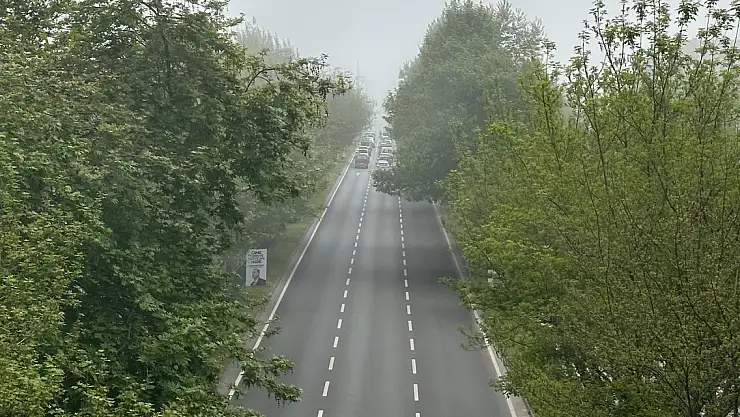 Etkili olan sis nedeniyle görüş mesafesi azaldı