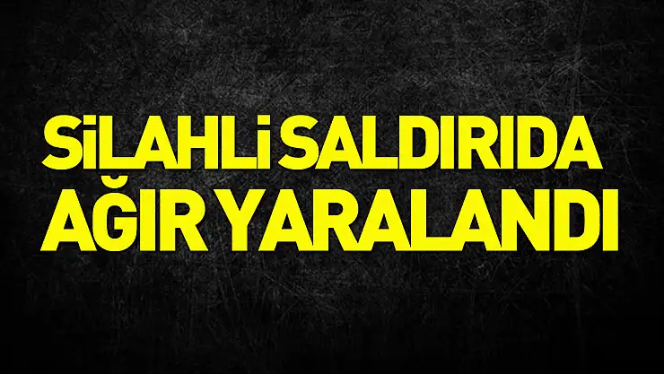 Maskeli şahısların silahlı saldırısında ağır yaralandı