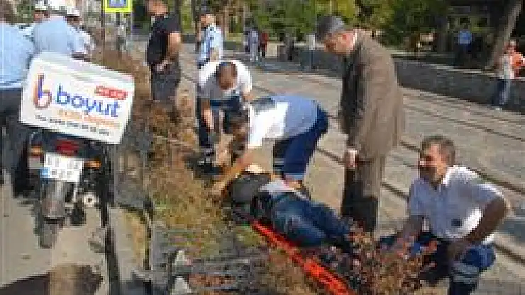 Kurye ölümden döndü