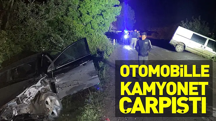 Samsun'da otomobille kamyonetin çarpıştığı kazada, 2 kişi yaralandı