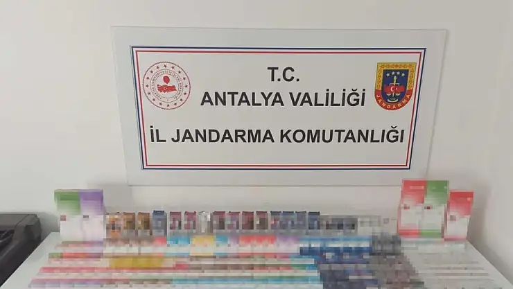 Alanya'da kaçak sigara operasyonu