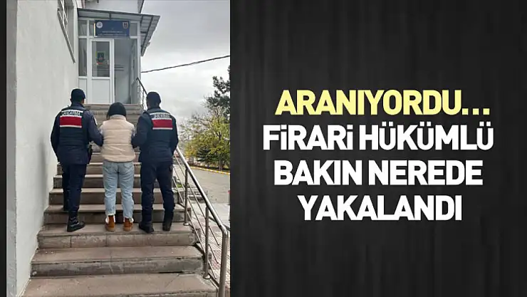 Aranıyordu… Firari Hükümlü Bakın Nerede Yakalandı
