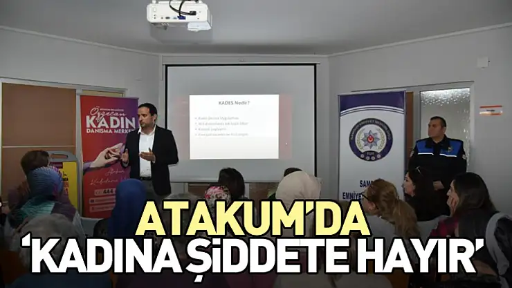 Atakum'da 'Kadına Şiddete Hayır'