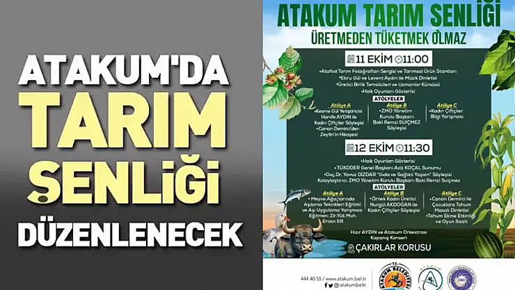 Atakum'da tarım şenliği düzenlenecek